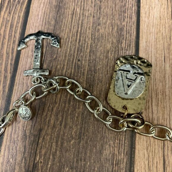 Fleur De Lis Clip On Charm Necklace - Picture 3 of 5